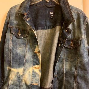 Jean jacket distressed by seller